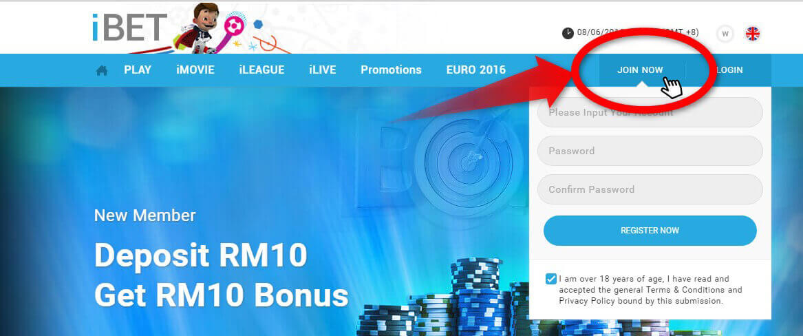 Free Register iBET Online Casino Malaysia and Get Bonus!